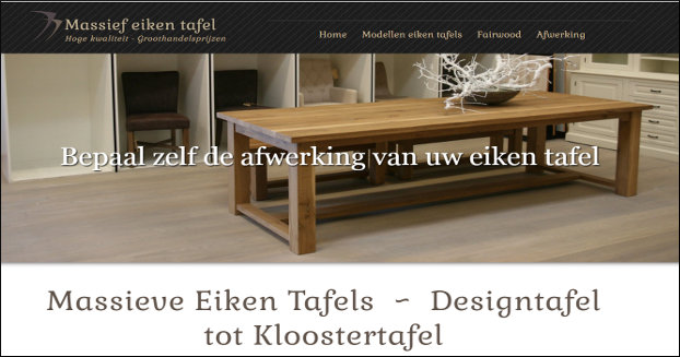 massief eiken tafel